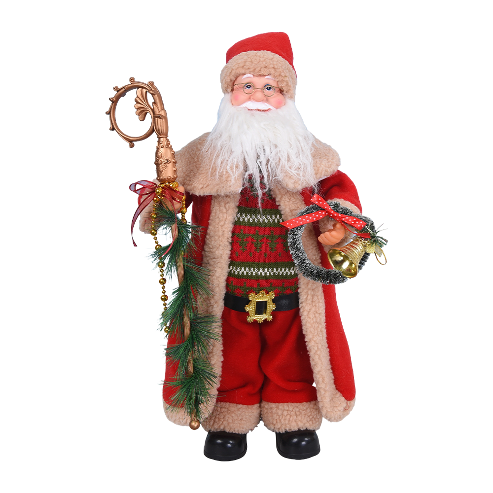 Rustic-Style Santa Claus Figurine
